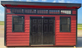 10X16 Modern Backyard Shed Package Located in Alexandria Minnesota